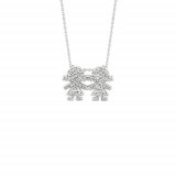 Jewelmi Custom 14k White Gold Diamond Necklace photo
