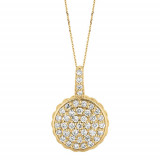 Jewelmi Custom 14k Yellow Gold Diamond Necklace photo
