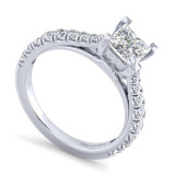 Gabriel & Co. 14k White Gold Contemporary Straight Engagement Ring - ER12292S4W44JJ photo 3