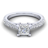 Gabriel & Co. 14k White Gold Contemporary Straight Engagement Ring - ER12292S4W44JJ photo