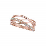 Jewelmi Custom 14k Rose Gold Diamond Ring photo