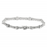 Jewelmi Custom 14k White Gold Diamond Bracelet photo