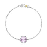 Tacori Sterling Silver Crescent Embrace Gemstone Women's Bracelet - SB16613 photo