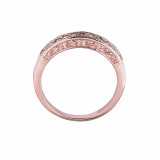 Jewelmi Custom 14k Rose Gold Diamond Stackable Ring photo 2