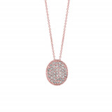 Jewelmi Custom 14k Rose Gold Diamond Necklace photo