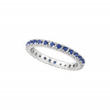 Jewelmi Custom 14k White Gold Sapphire Ring photo