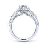 Gabriel & Co. 14k White Gold Entwined Criss Cross Engagement Ring - ER12600S3W44JJ photo 2