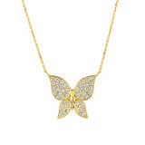 Jewelmi Custom 14k Yellow Gold Diamond Necklace photo