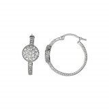 Jewelmi Custom 14k White Gold Diamond Earrings photo