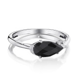 Tacori Sterling Silver Horizon Shine Diamond and Gemstone Men's Ring - SR23319 photo