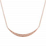 Jewelmi Custom 14k Rose Gold Diamond Necklace photo