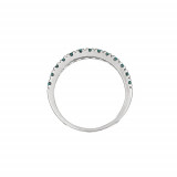 Jewelmi Custom 14k White Gold Diamond Stackable Ring photo 2