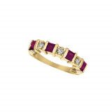 Jewelmi Custom 14k Yellow Gold Ruby Diamond Ring photo