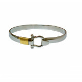 Caribbean Hook White Titanium Shackle Bracelet photo