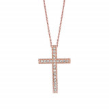 Jewelmi Custom 14k Rose Gold Diamond Necklace photo