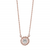 Jewelmi Custom 14k Rose Gold Diamond Necklace photo