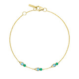Tacori 14k Yellow Gold Petite Gemstones Women's Bracelet - SB2314849FY photo