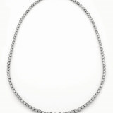 Jewelmi Custom 14k White Gold Diamond Necklace photo