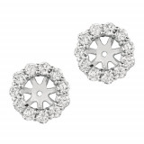 Jewelmi Custom 14k White Gold Diamond Earrings photo