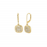 Jewelmi Custom 14k Yellow Gold Diamond Earrings photo 2