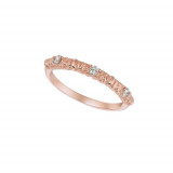 Jewelmi Custom 14k Rose Gold Diamond Ring photo