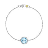 Tacori Sterling Silver Crescent Embrace Gemstone Women's Bracelet - SB16602 photo