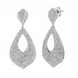 Jewelmi Custom 14k White Gold Diamond Earrings photo