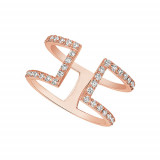 Jewelmi Custom 14k Rose Gold Diamond Ring photo
