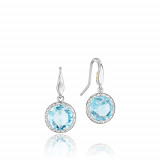Tacori Sterling Silver Crescent Embrace Gemstone Drop Earring - SE15502 photo