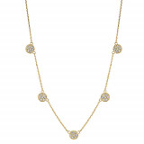 Jewelmi Custom 14k Yellow Gold Diamond Necklace photo