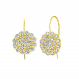Jewelmi Custom 14k Yellow Gold Diamond Earrings photo