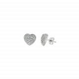 Jewelmi Custom 14k White Gold Diamond Earrings photo