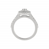 Jewelmi Custom 14k White Gold Diamond Engagement Ring Set photo 2