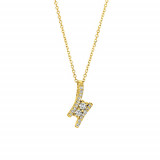 Jewelmi Custom 14k Yellow Gold Diamond Necklace photo