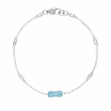 Tacori Sterling Silver Horizon Shine Gemstone Women's Bracelet - SB22502 photo