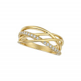 Jewelmi Custom 14k Yellow Gold Diamond Ring photo