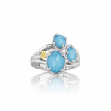 Tacori Sterling Silver Gemma Bloom Gemstone Men's Ring - SR13605 photo