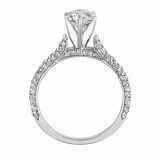 Jewelmi Custom 14k White Gold Semi Mount Diamond Engagement Ring photo 2