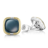 Tacori Sterling Silver and 18k Yellow Gold Retro Classic Gemstone Men's Cuffink - MCL109Y37 photo