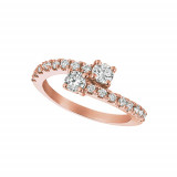 Jewelmi Custom 14k Rose Gold Diamond Ring photo