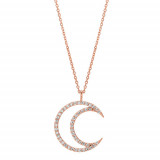 Jewelmi Custom 14k Rose Gold Diamond Necklace photo