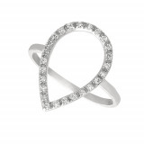 Jewelmi Custom 14k White Gold Diamond Ring photo