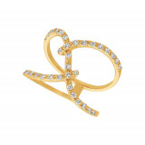 Jewelmi Custom 14k Yellow Gold Diamond Ring photo