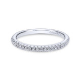 Gabriel & Co. 14k White Gold Contemporary Curved Wedding Band - WB10204W44JJ photo