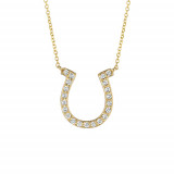 Jewelmi Custom 14k Yellow Gold Diamond Necklace photo