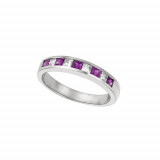 Jewelmi Custom 14k White Gold Ruby Diamond Ring photo
