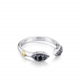 Tacori Sterling Silver The Ivy Lane Diamond and Gemstone Men's Ring - SR20044 photo