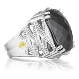 Tacori Sterling Silver Caissa Crescent Gemstone Men's Ring - SR13132 photo 2