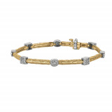 Jewelmi Custom 14k Two Tone Gold Diamond Bracelet photo