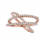 Jewelmi Custom 14k Rose Gold Diamond Ring photo